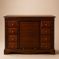 Mueble auxiliar T.V. Cerezo Macizo cajones y persiana 108x45x90