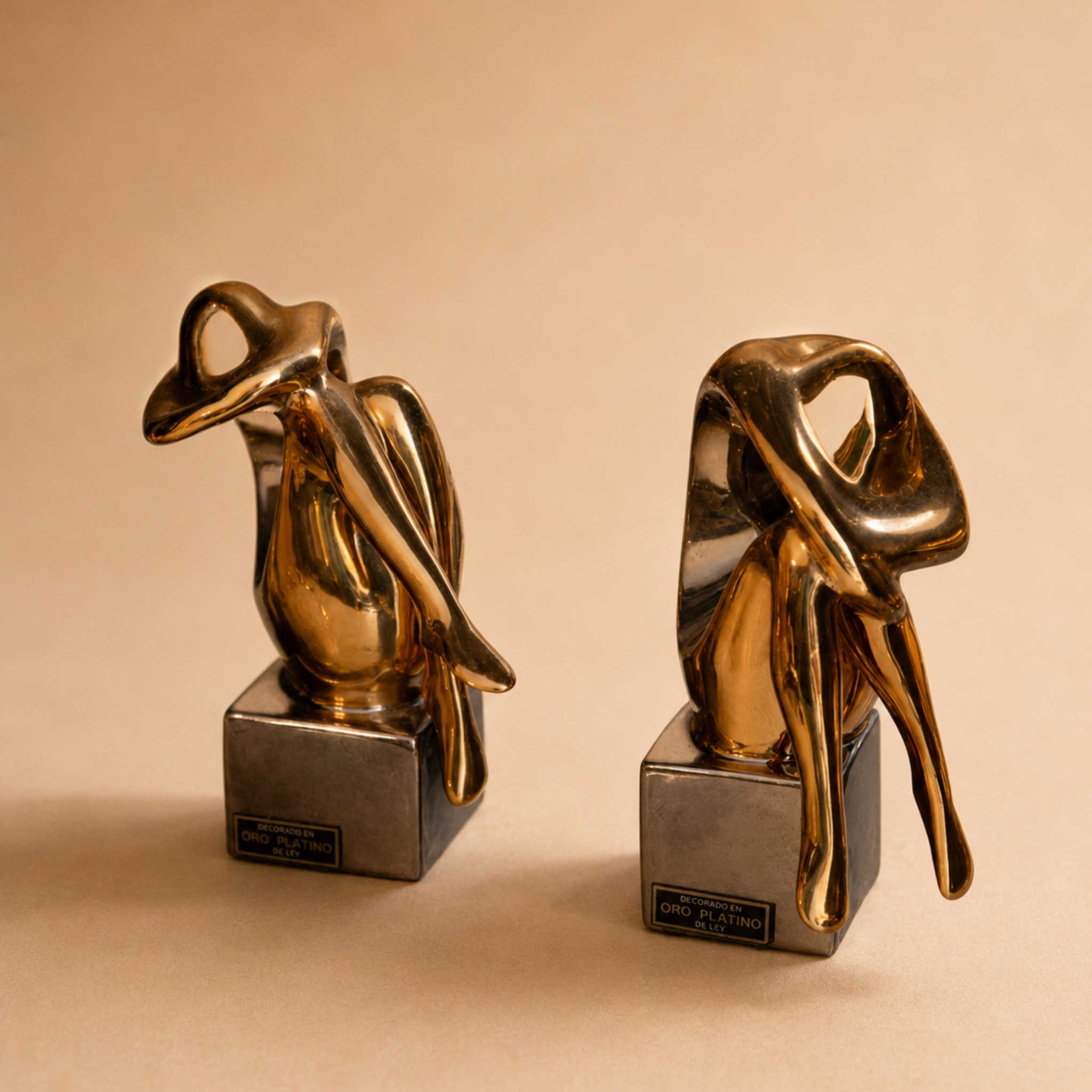Esculturas gimnasia rítmica acabado oro/platino