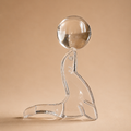Foca decorativa de cristal