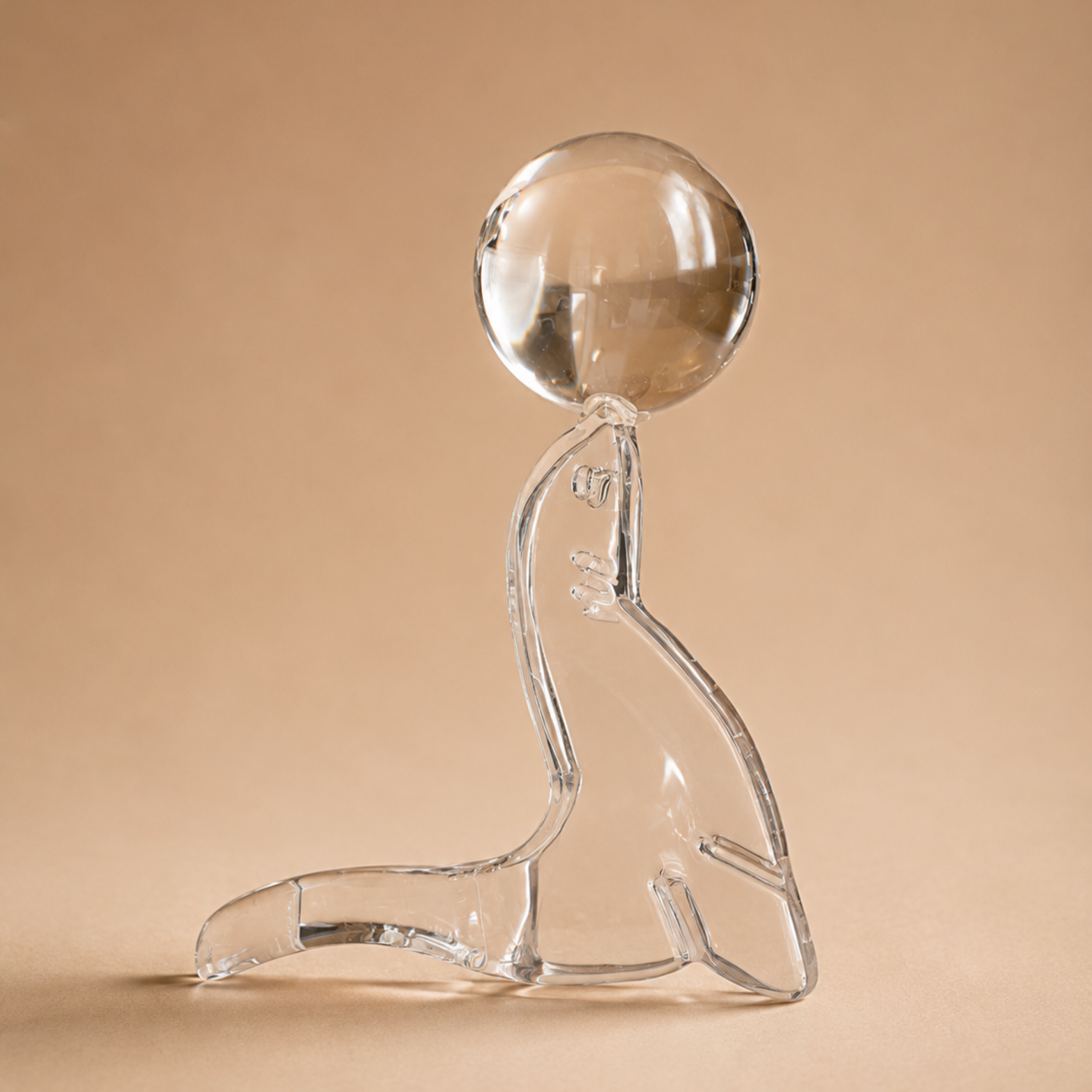 Foca decorativa de cristal