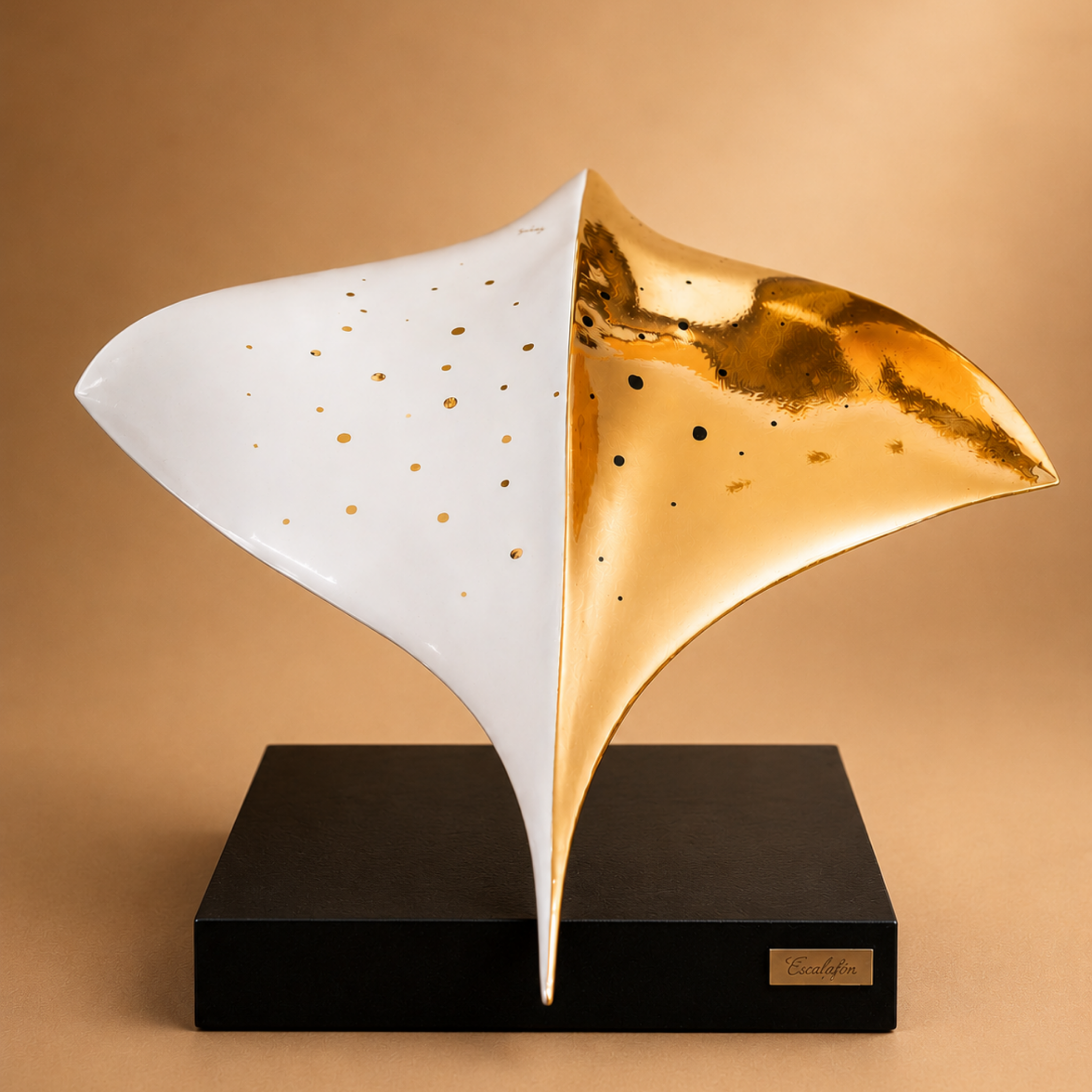 Escultura Manta-Raya bicolor