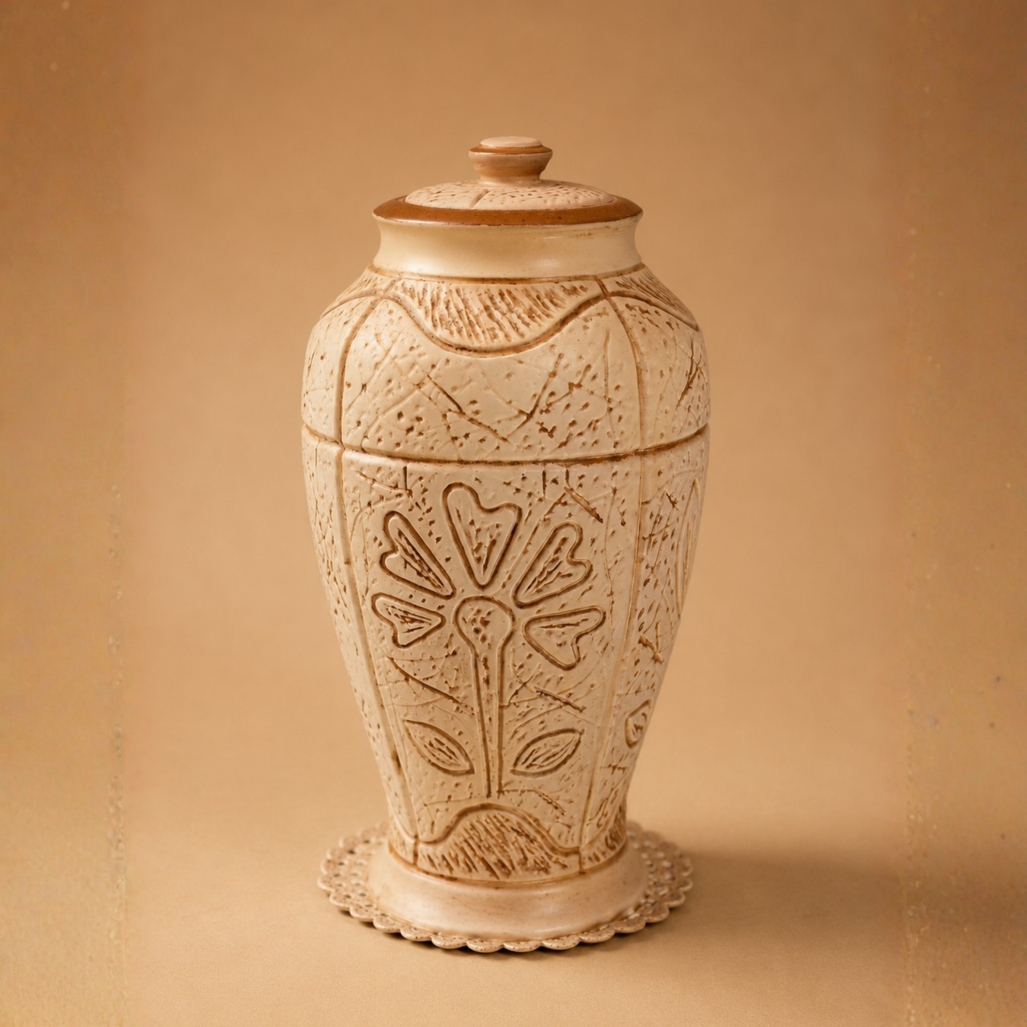 Tibor decorativo de cerámica 43 cms.
