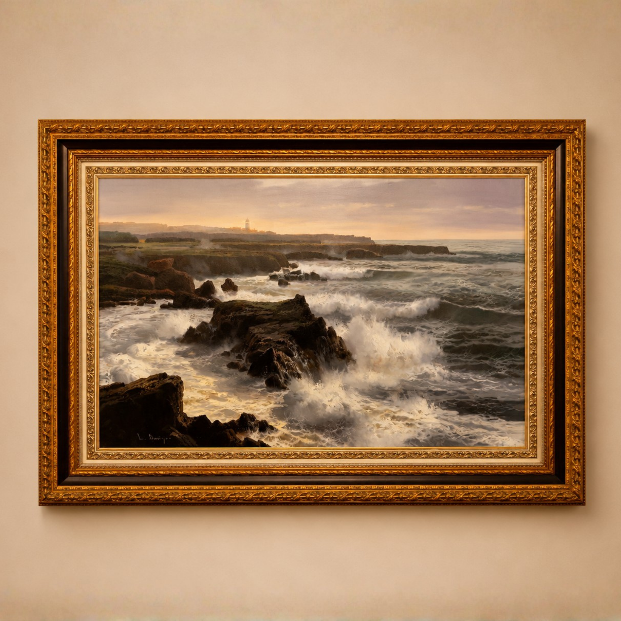 Marina firmada "Luis Domingo" 160x110