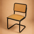 Silla de ratán y metal