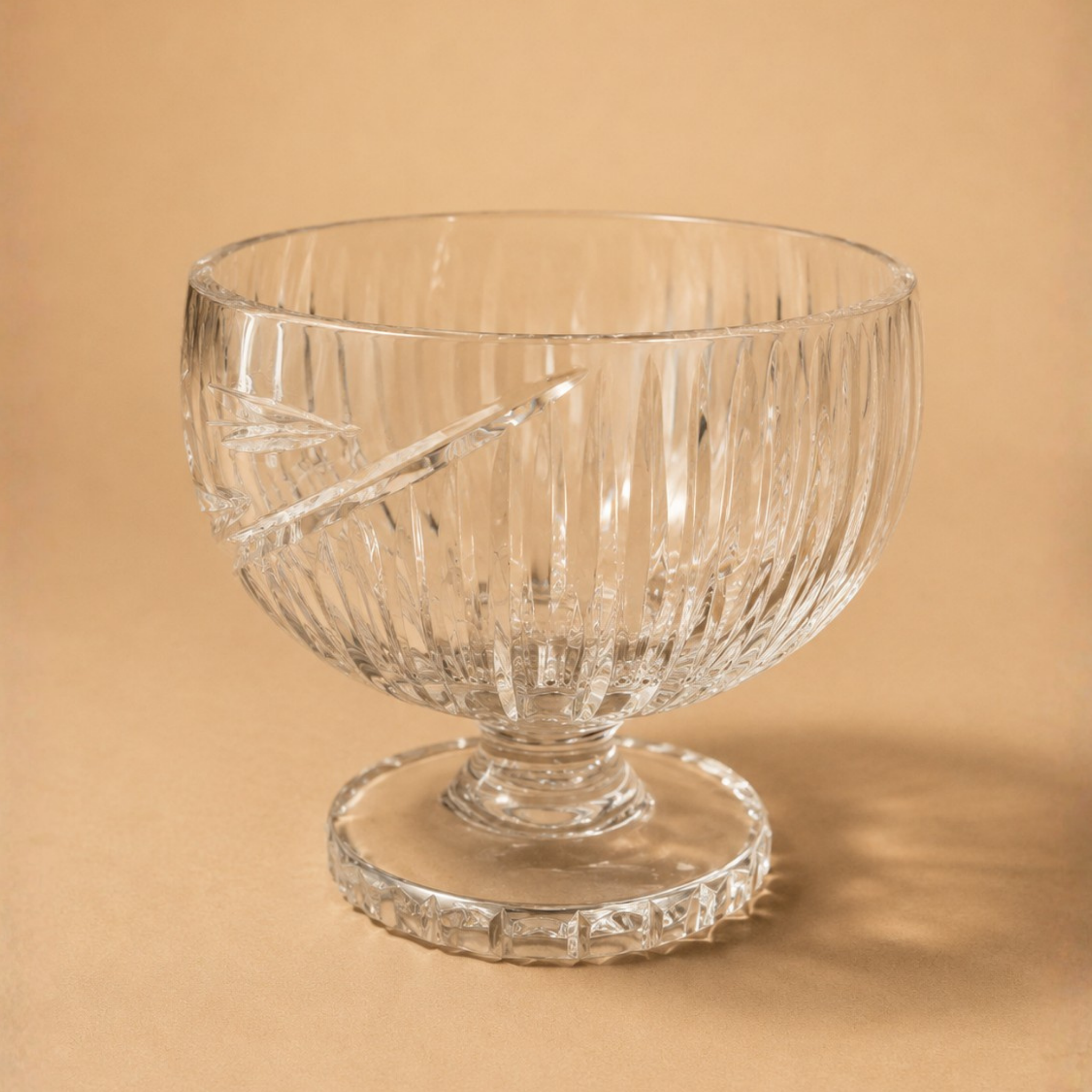Centro de mesa de cristal Bohemia diam. 23 cms