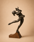 Escultura en gres patinaje artístico "Pirueta" pieza numerada escultor Peralta