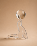 Escultura decorativa de cristal