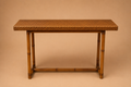 Mesa de bambú y ratán natural
